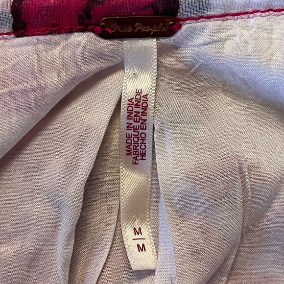 Free People | Pink Camella Mini Floral Cottagecore Prairie Boho Dress M - Picture 9 of 12